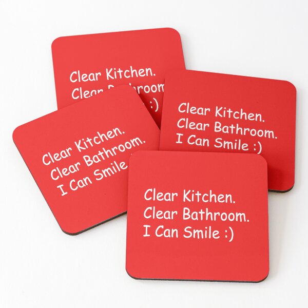 Item preview, Clear Kitchen Clear Bathroom  I Can Smile :) designed and sold by WilliamsGFX.