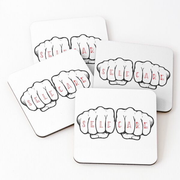 Item preview, Self Care feminist knuckle tattoo designed and sold by pbfhpunk.