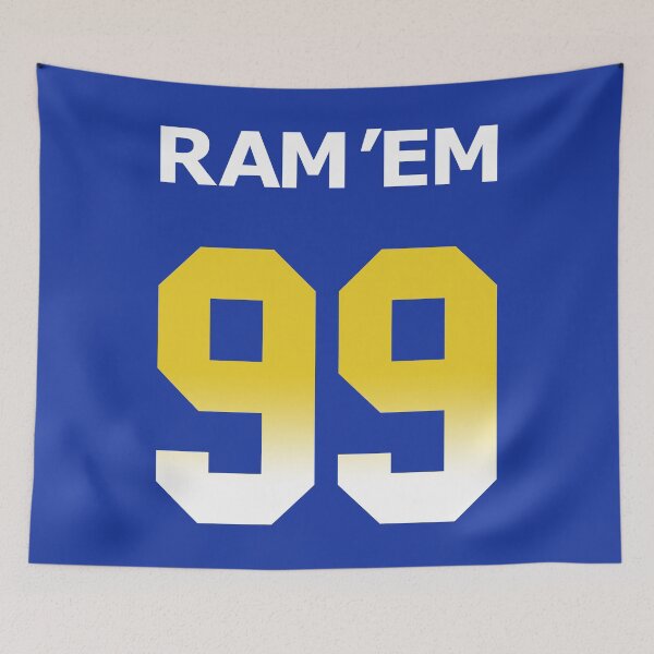 Item preview, Limited Edition Ram 'em 99 Jersey Style Shirt, Mug, Hoodie, Wall Tapestry & Masks! designed and sold by GoatGear.