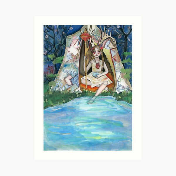 Glamping Art Print