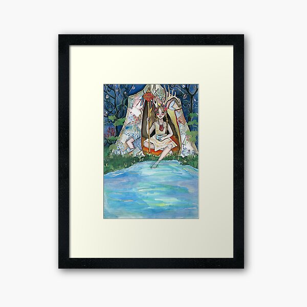 Glamping Framed Art Print