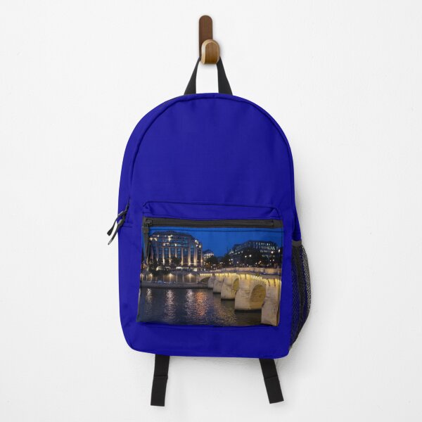 Item preview, Paris Blue Hour - Pont Neuf Bridge and La Samaritaine designed and sold by Georgia Mizuleva.