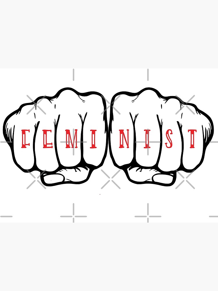 "Feminist knuckle tattoo" Poster for Sale by pbfhpunk Redbubble