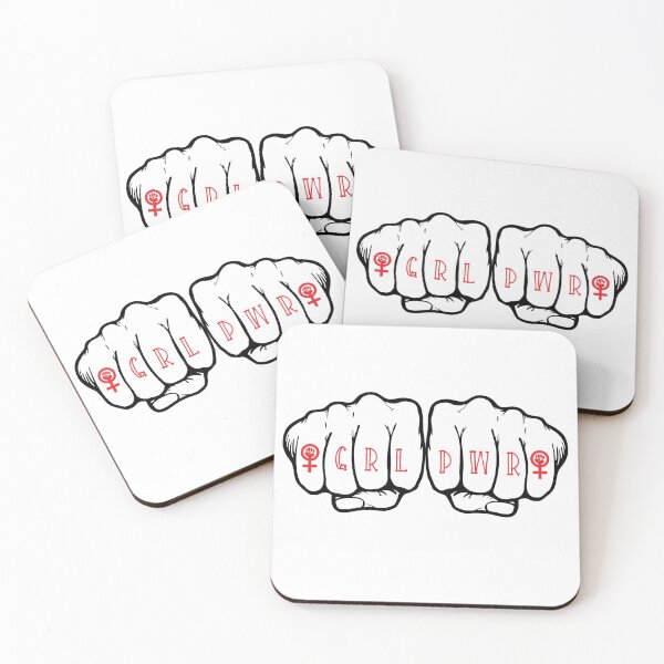 Item preview, Girl Power grl pwr knuckle tattoo designed and sold by pbfhpunk.