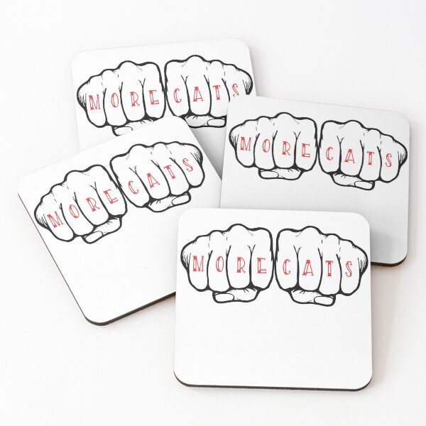 Item preview, More cats knuckle tattoo designed and sold by pbfhpunk.