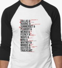 In Death Characters Men's Baseball ¾ T-Shirt