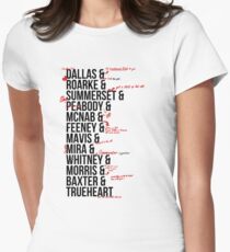 In Death Characters Women's Fitted T-Shirt