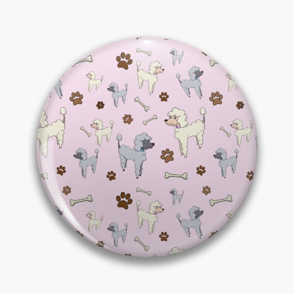Item preview, Cute Poodle Face Mask Dog Rose Pink designed and sold by theshirtinator.