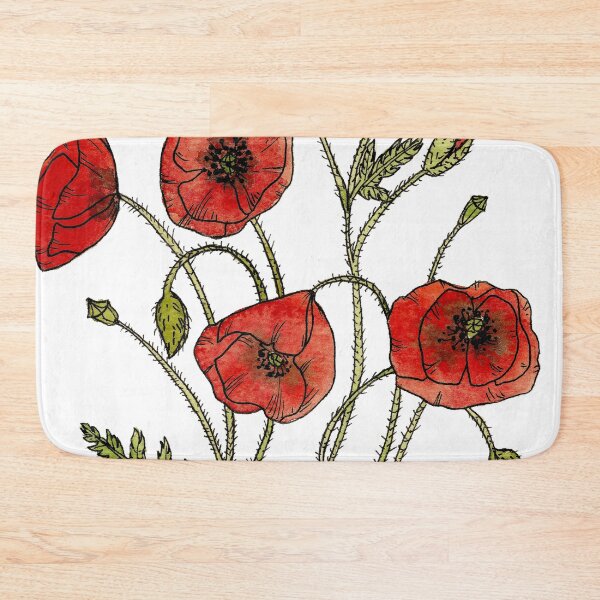 Item preview, Poppies Botanical Watercolour designed and sold by María Casas Watercolour Designs.