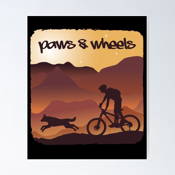 Item preview, Mountainbike dog Traildog Paws & Wheels bicycle designed and sold by getgr4phicz.