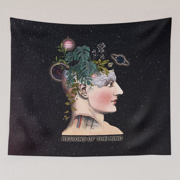Item preview, Phrenology brain study knowledge tapestry designed and sold by Yasminahj93.