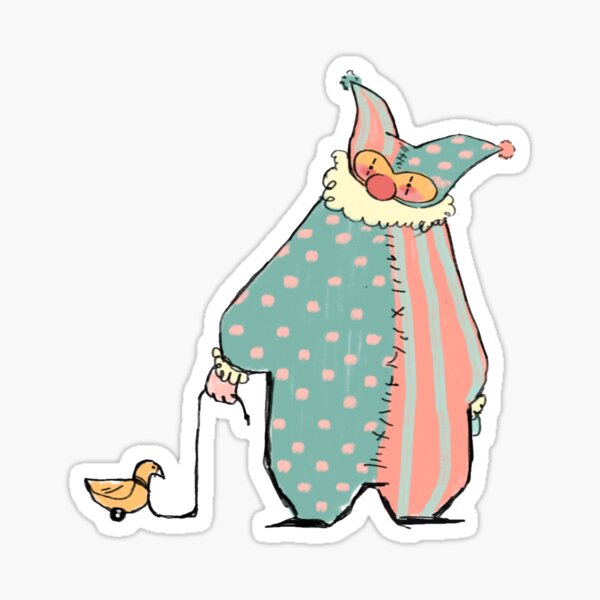 Stuart the Clown Sticker