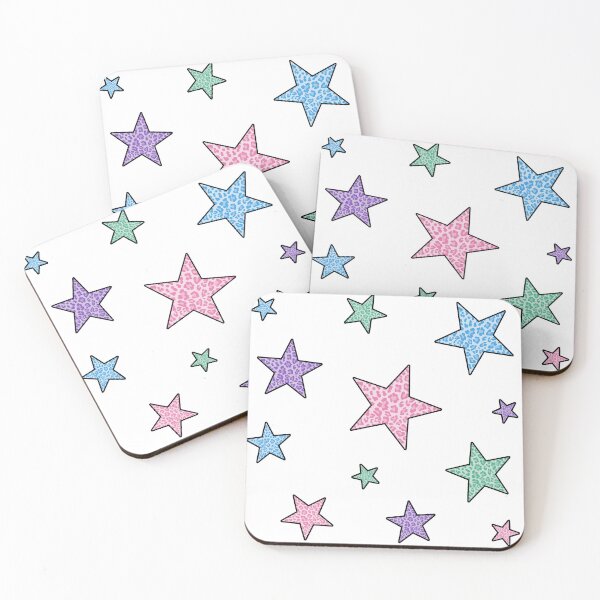 Item preview, cheetah print stars pack of 12 designed and sold by abcstickers.