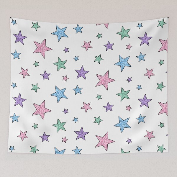 Item preview, cheetah print stars pack of 12 designed and sold by abcstickers.