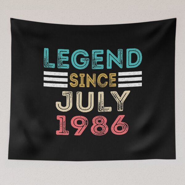 Item preview, Retro Vintage 34th Birthday Legend Since July 1986 designed and sold by meedTee.