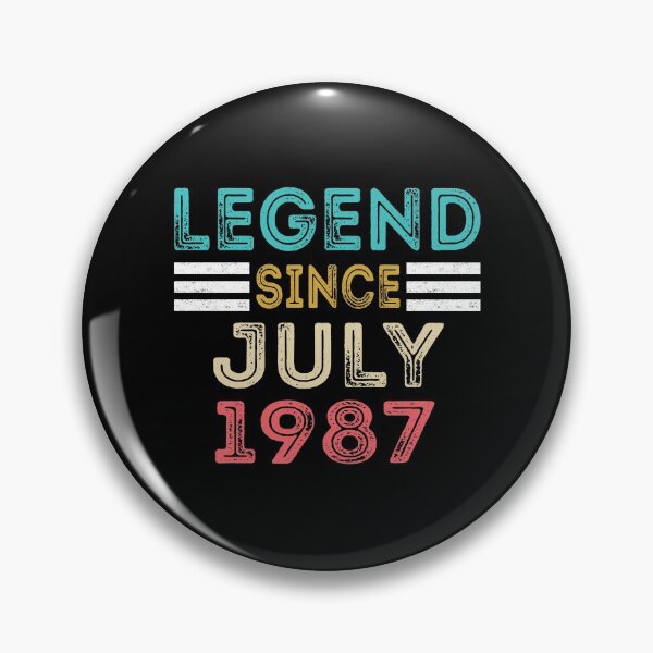 Item preview, Retro Vintage 33rd Birthday Legend Since July 1987 designed and sold by meedTee.