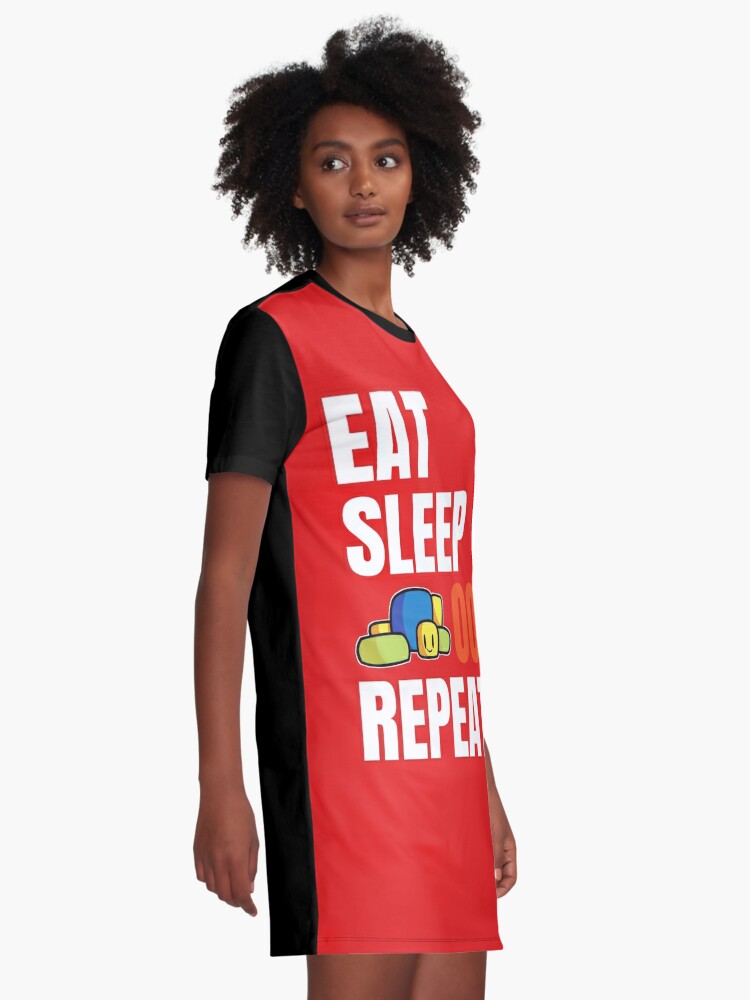 Roblox Oof Eat Sleep Oof Repeat Cute Noob Gamers Gift Graphic T Shirt Dress By Smoothnoob Redbubble - roblox eat sleep game repeat noob gamer gift kids t shirt by smoothnoob redbubble