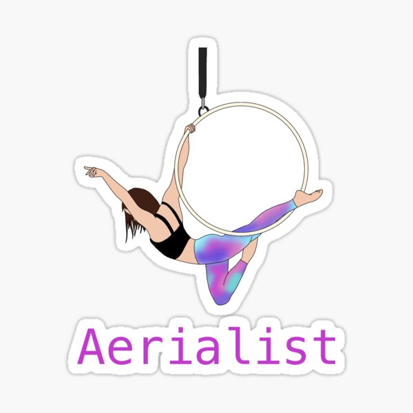 Aerial hoop Sticker