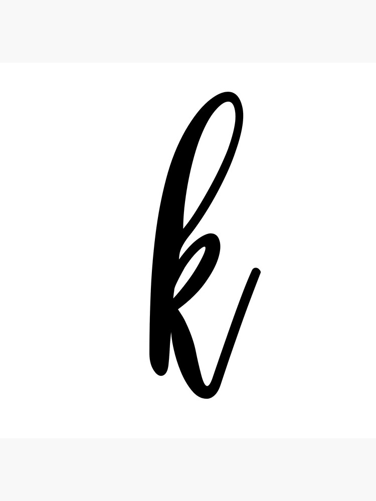Cursive Letter K Designs