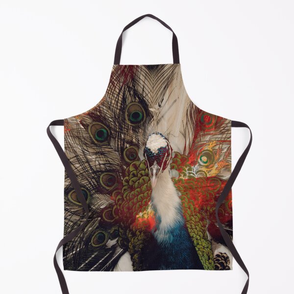 Item preview, Peacock and feathers with fire background designed and sold by nekodokai1.