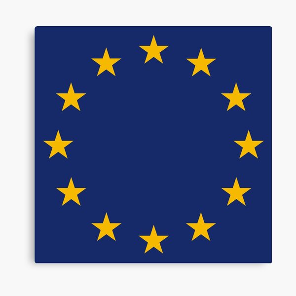 "European Union Flag" Canvas Print for Sale by JezWeCan Redbubble