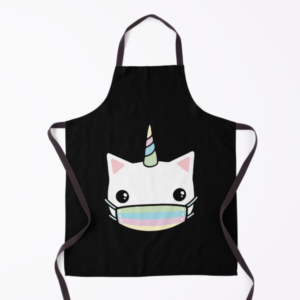 Item preview, rainbow face mask cat designed and sold by Laura Nagel.