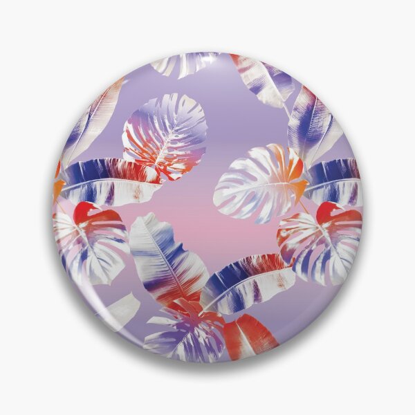 Item preview, TROPICAL LEAF PRINT IN PINK, LILAC & ORANGE designed and sold by STUDIOFLOW.