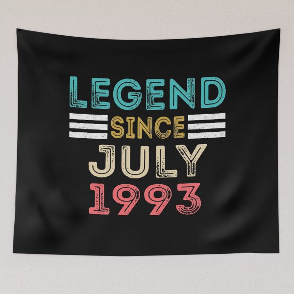 Item preview, Retro Vintage 27th Birthday Legend Since July 1993 designed and sold by meedTee.