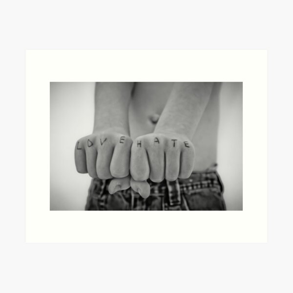 Love Hate Tattoo Knuckles Gifts & Merchandise for Sale | Redbubble Love Hate Tattoo Knuckles Gifts & Merchandise for Sale | Redbubble