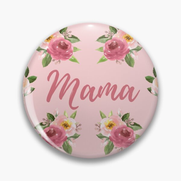 Item preview, Mama Pink Watercolor Flower Patter designed and sold by Sara Burgess.