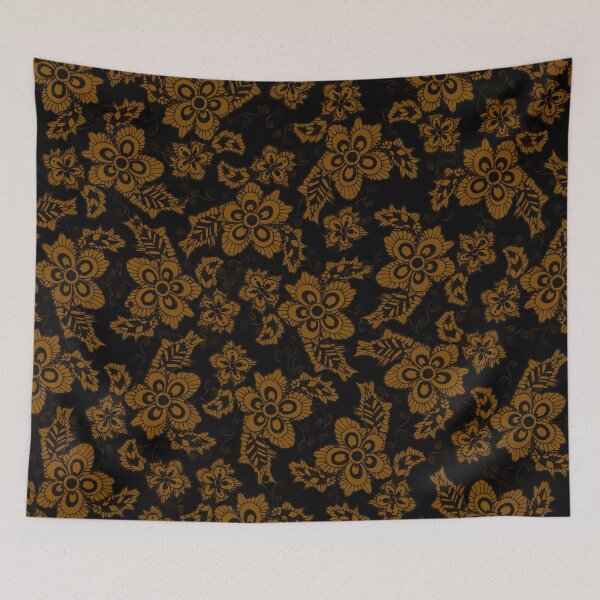 Item preview, Decorative Golden Flowers and Leaves Pattern designed and sold by ckylin.