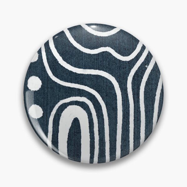 Item preview, Tribal White Marks in Indigo designed and sold by Eva Camacho-Sanchez.