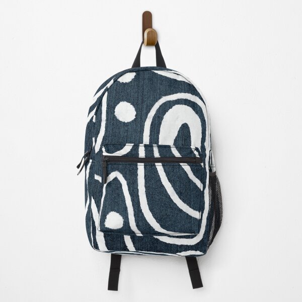 Item preview, Tribal White Marks in Indigo designed and sold by Eva Camacho-Sanchez.