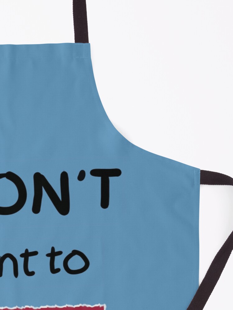 Delantal «Ya no quiero ser adulto - Negro» de DrawAHrt | Redbubble