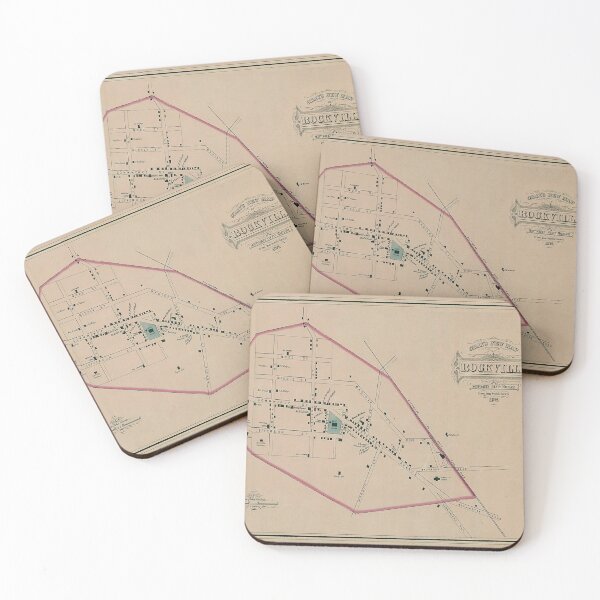 Item preview, Vintage Map of Rockville MD (1877) designed and sold by BravuraMedia.