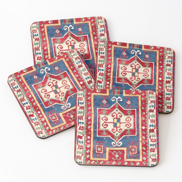 Item preview, Fachralo Prayer Kazak Southwest Caucasus Print designed and sold by Vicky Brago-Mitchell®.