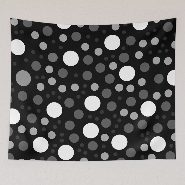 Item preview, Dots no.1  Shades of Gray and White on Black designed and sold by Neil Feigeles.