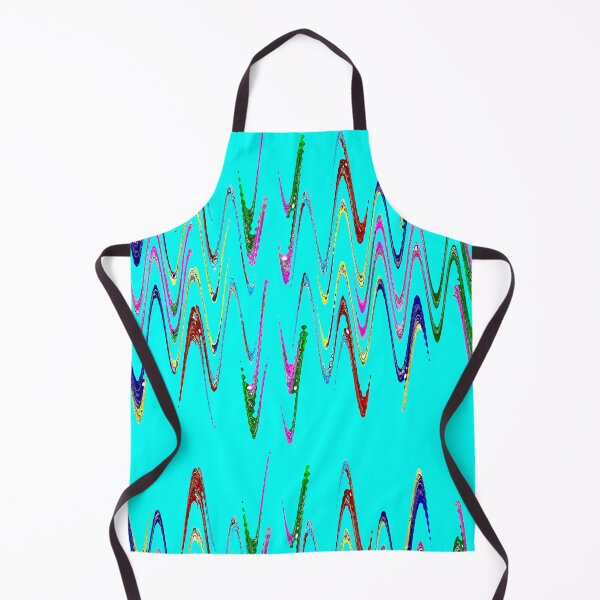 Item preview, Multicolored abstract spirals and waveform pattern on azure background. designed and sold by IaroslavB.