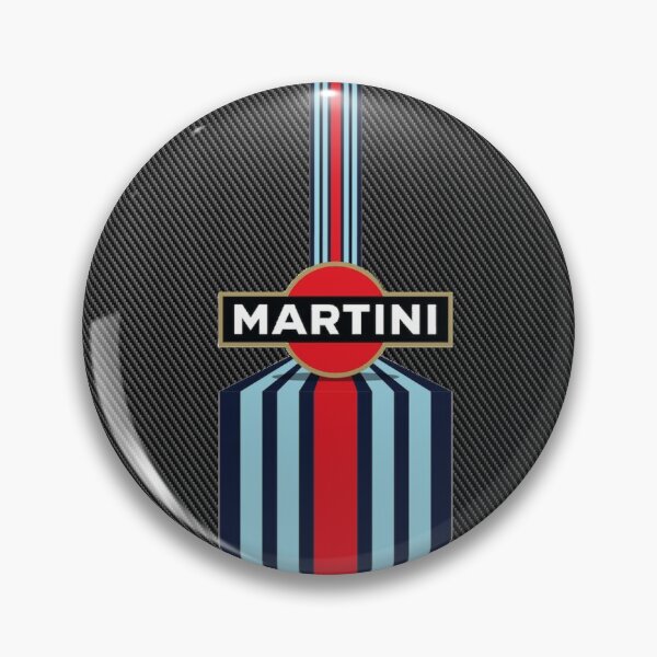 Item preview, Martini Racing Logo Carbon Poster – Classic Iconic Livery Art designed and sold by Road To Track.