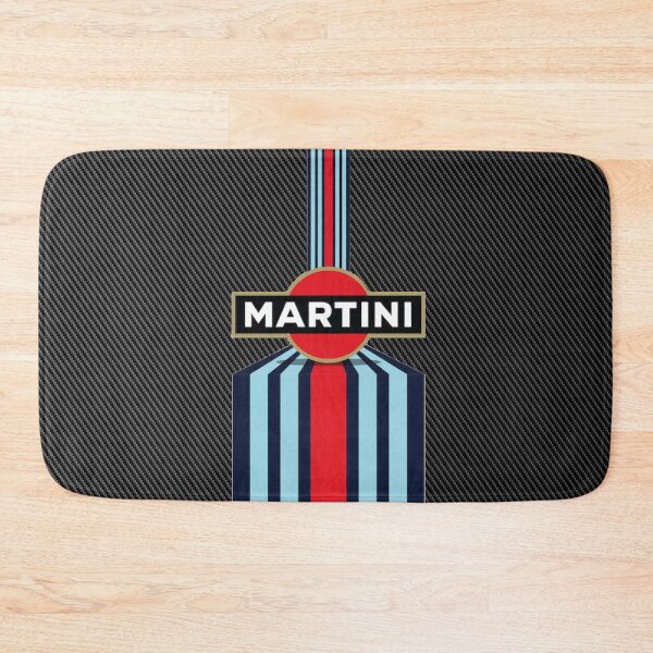 Item preview, Martini Racing Logo Carbon Poster – Classic Iconic Livery Art designed and sold by Road To Track.