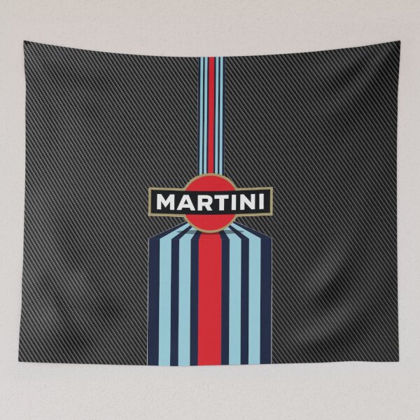 Artikelvorschau, Martini Racing Logo Carbon Poster – Classic Iconic Livery Art entworfen und verkauft von Road To Track.