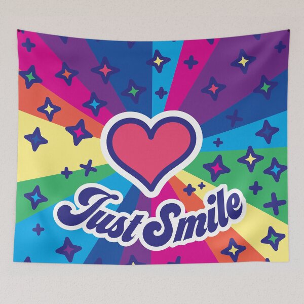 Item preview, Exploding rainbow colorful stars huge heart Smile designed and sold by TokiPY.