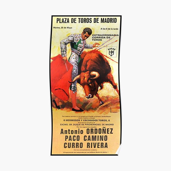 Bullfighting Poster