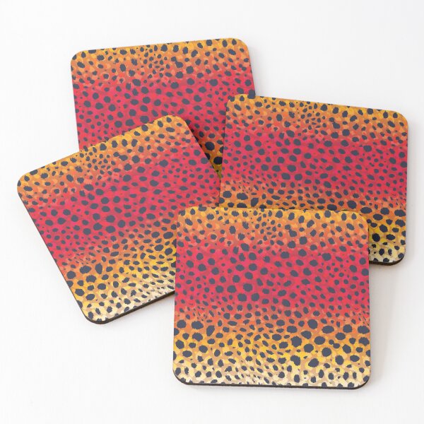 Item preview, OMBRE LEOPARD PRINT IN YELLOW & RED designed and sold by STUDIOFLOW.