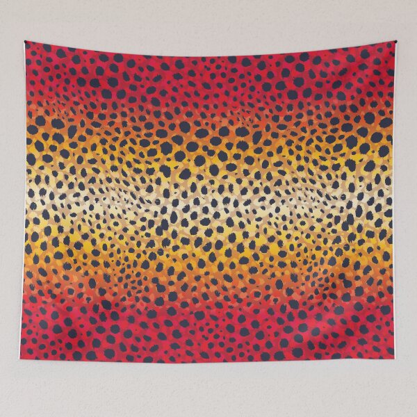 Item preview, OMBRE LEOPARD PRINT IN YELLOW & RED designed and sold by STUDIOFLOW.