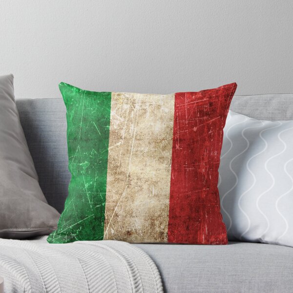 Aperçu de l'œuvre Drapeau italien vintage vieilli et rayé créée et vendue par JeffBartels.