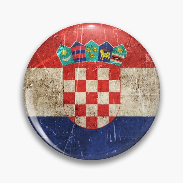 Item preview, Vintage Aged and Scratched Croatian Flag designed and sold by JeffBartels.