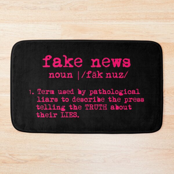 Item preview, fake news definition (fuschia text) designed and sold by Thelittlelord.