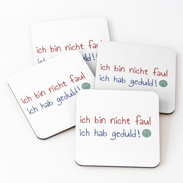 Item preview, ich bin nicht faul ich hab geduld designed and sold by kamelhabib.