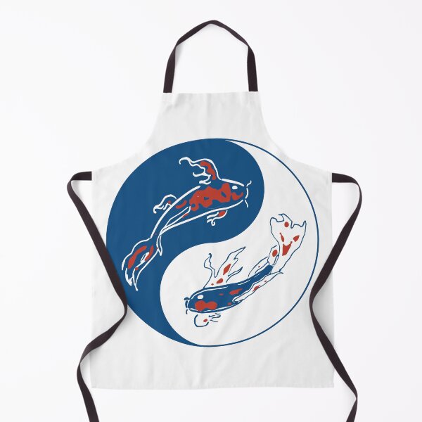 Item preview, carp koi fish, yin and yang, classic blue, white designed and sold by Kinisis.